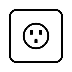 Outlet icon. electric plugs sign. vector illustration