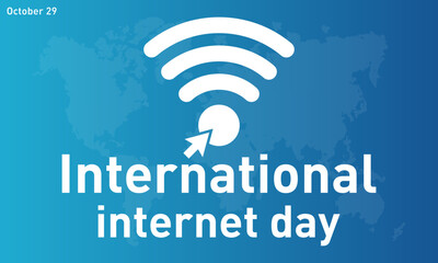 International internet day, october 29. Vector template for banner, greeting card, poster of international internet day. Vector illustration.