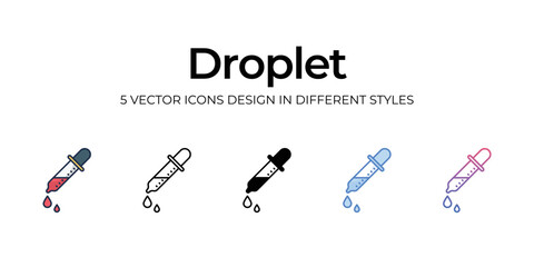 droplet icon set vector illustration. vector stock.