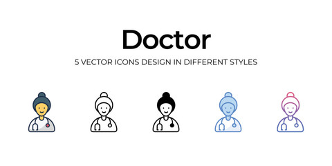 doctor icon set vector illustration. vector stock.