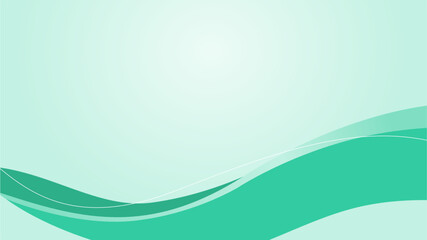 green background with curve ornament