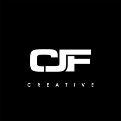 CJF Letter Initial Logo Design Template Vector Illustration