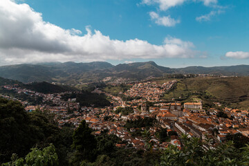 Fototapeta na wymiar Panorama de Ouro Preto, Minas Gerais, Brasil