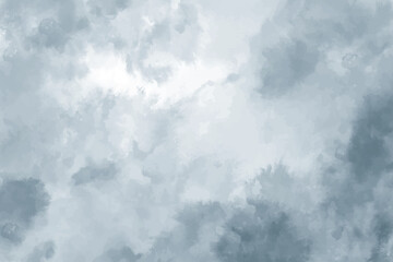 Obraz premium Abstract gray sky watercolor background. Grey water splash. Watercolour texture on white paper background. Grunge pattern. Abstract watercolor light illustration