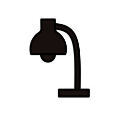 Lampka na biurko - ikona wektorowa - obrazy, fototapety, plakaty
