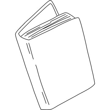 recommend clip art: Isolated illustration of the book. Educational textbook
