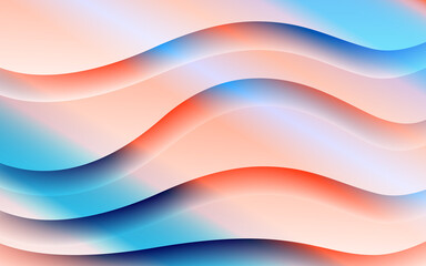 Abstract colored background. Cream gradient background. Abstract Waving. Vector illustration.