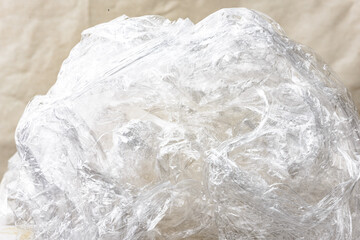 plastic wrap background texture in scale of light and shadow