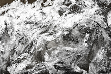 plastic wrap background texture in scale of light and shadow