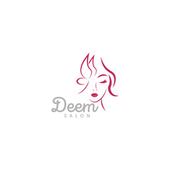 Women's modern logo design for beauty salons, hair, cosmetic