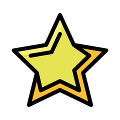 Obraz premium Isolated colored star shape videogame icon Vector