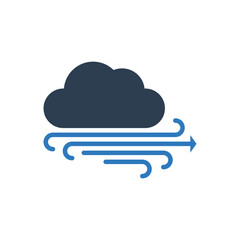 Windy With Cloud Icon - Weather Forecast icon