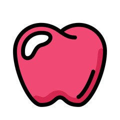 Isolated red apple icon Vector