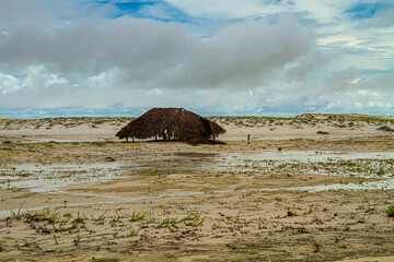 a old fishing hut in the dunes from Len&ccedil;&oacute;is Maranhenses, Brazil