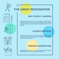 The Great Resignation banner template