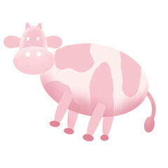 Cute cow character illustration
