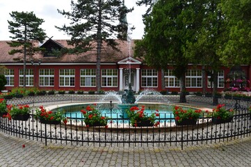 fountain in the old park