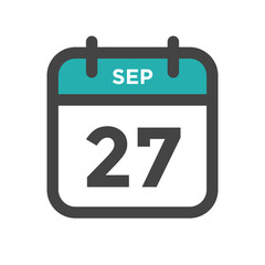 September 27 Calendar Day or Calender Date for Deadlines or Appointment