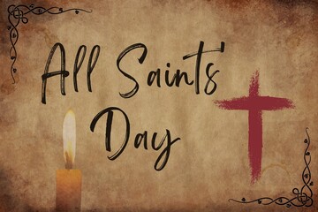 All Saints' Day. ... - obrazy, fototapety, plakaty