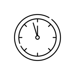 Time icon or logo isolated sign symbol vector illustration - high quality black style vector icon.