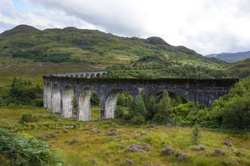 Cercles muraux Viaduc de Glenfinnan The Glenfinnan Viaduct in the Scottish highlands