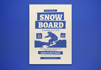 Snowboard Competition Flyer