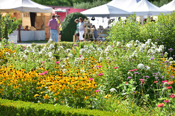 Handicraft market at the Schallaburg in Lower Austria.