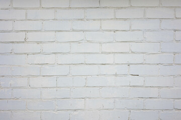 White brick wall. Brick wall texture. Vintage.