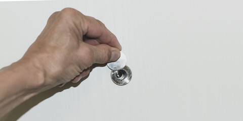 Peephole in the door