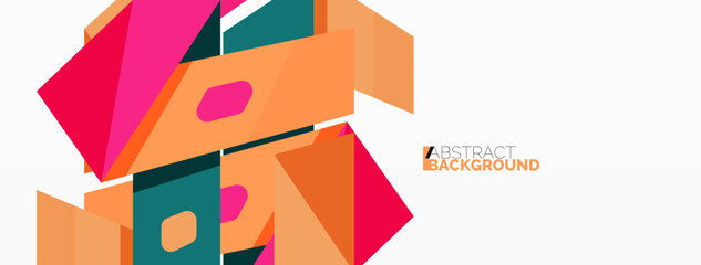 Abstract line and triangle background. Creative geometric abstract backdrop. Business template for wallpaper, banner, background or landing