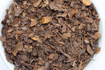 Rain tree or East Indian walnut dried leaves, Natural fertilizer for planting.  Potting mix