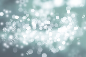 white snow blur abstract background. Bokeh Christmas blurred beautiful shiny Christmas light scene wallaper.