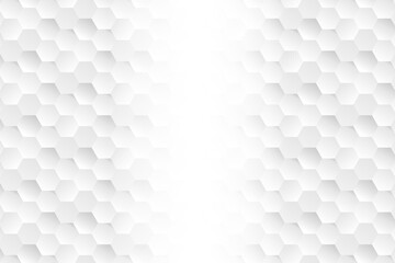 illustration silver with light hexagon shapes Minimal geometric white banner poster card header website 3d cover of business presentation
