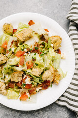 Wedge Chop Salad with Bacon and Blue Cheese