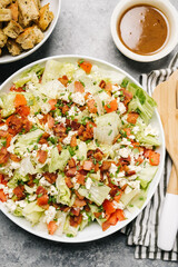 Wedge Chop Salad with Blue and Bacon