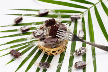 Banana conserve candy, Thai snack