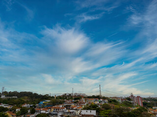 Foto aérea da região de Pirituba em São Paulo