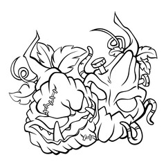 happy halloween It's a vector drawing.