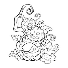 happy halloween It's a vector drawing.