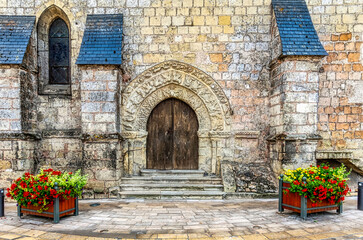 A very old door of a medieval church