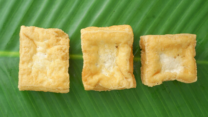 Fried Tofu (Tahu Goreng) - A typical West Java Indonesian culinary food
