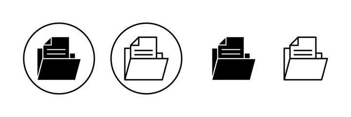Folder icon vector. folder sign and symbol