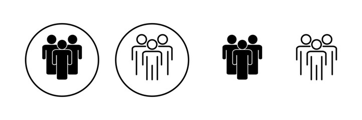 people icon vector. person sign and symbol. User Icon vector