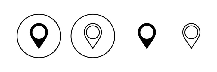 Obraz premium Pin icon vector. Location sign and symbol. destination icon. map pin