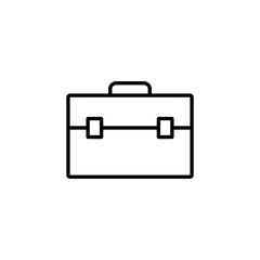 Briefcase icon vector for web and mobile app. suitcase sign and symbol. luggage symbol.