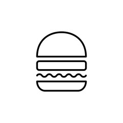 Burger icon vector for web and mobile app. burger sign and symbol. hamburger