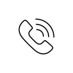 Call icon vector for web and mobile app. telephone sign and symbol. phone icon. contact us