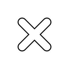 Fototapeta premium Close icon vector for web and mobile app. Delete sign and symbol. cross sign