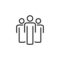 People icon for web and mobile app. person sign and symbol. User Icon vector