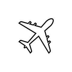 Fototapeta na wymiar Plane icon for web and mobile app. Airplane sign and symbol. Flight transport symbol. Travel sign. aeroplane